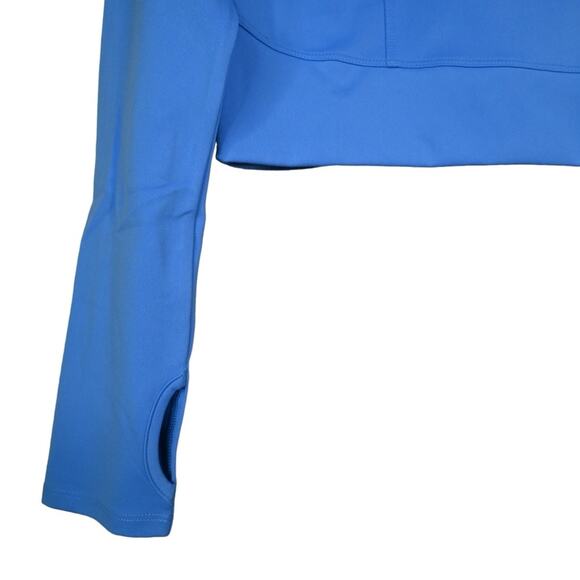 YOGALICIOUS Womens L Lux Crosstrain Half Zip Jacket in Marina Blue NEW - Picture 7 of 11